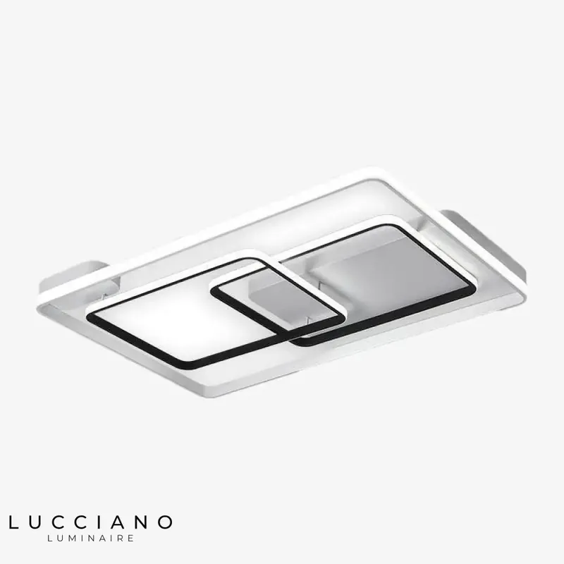 Plafonnier LED Design Noir et Blanc