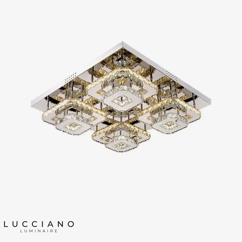 Plafonnier LED Cristal Carré