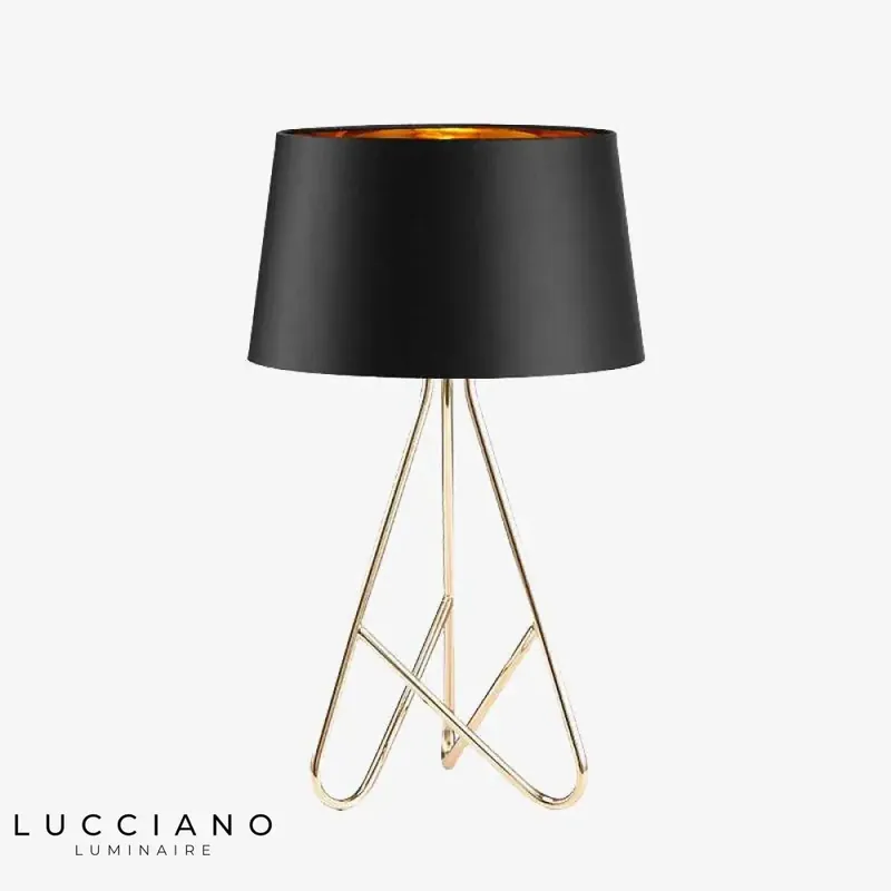 Lampe design abat-jour et pieds chromés