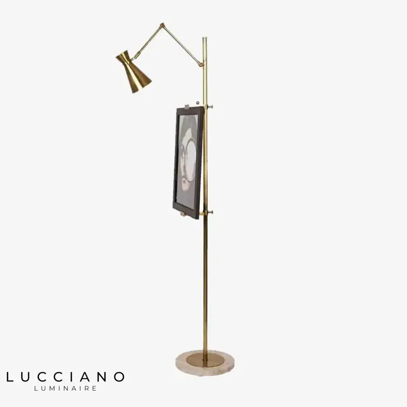 Lampadaire moderne à cadre intégré