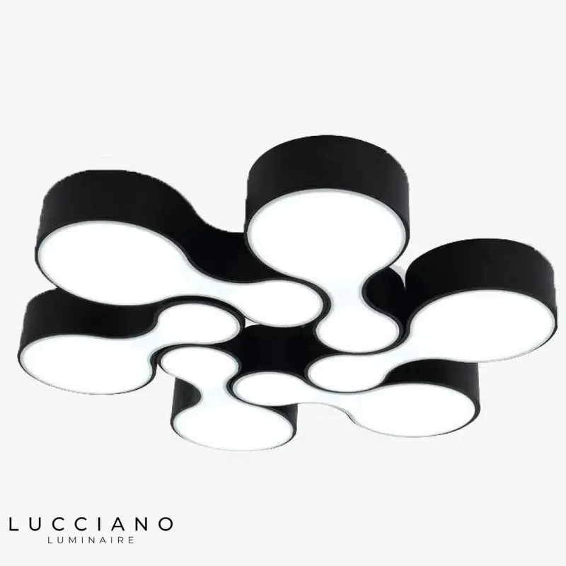 Plafonnier LED moderne cercles imbriqués