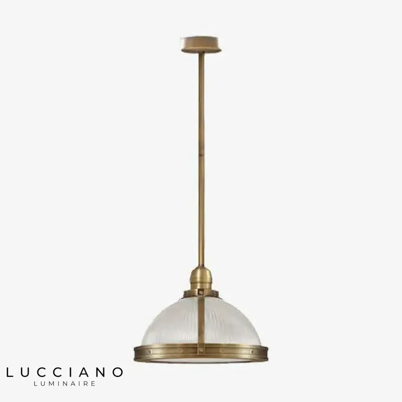 Lampe LED Vintage verre métal doré