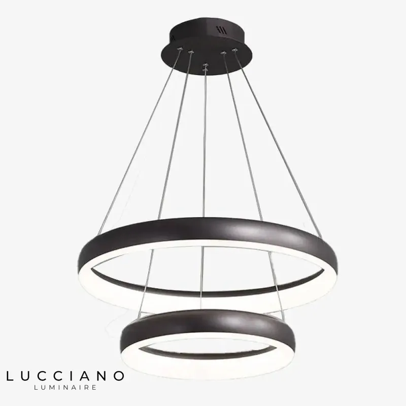 Lustre LED anneaux design