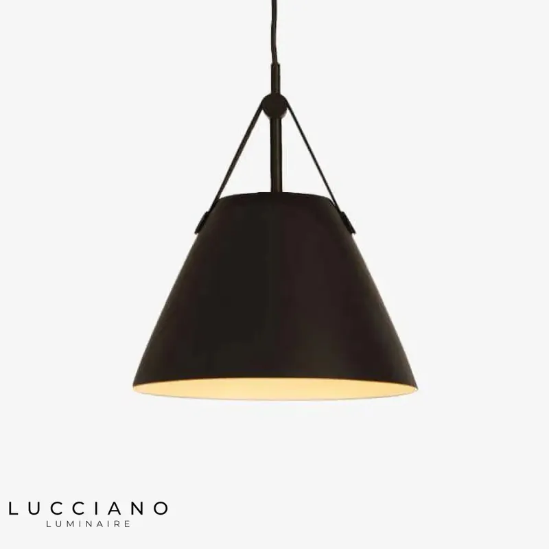 Suspension LED métal et tissu Botimi