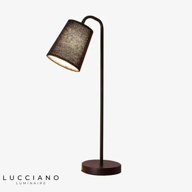 Lampe LED pied droit avec abat-jour