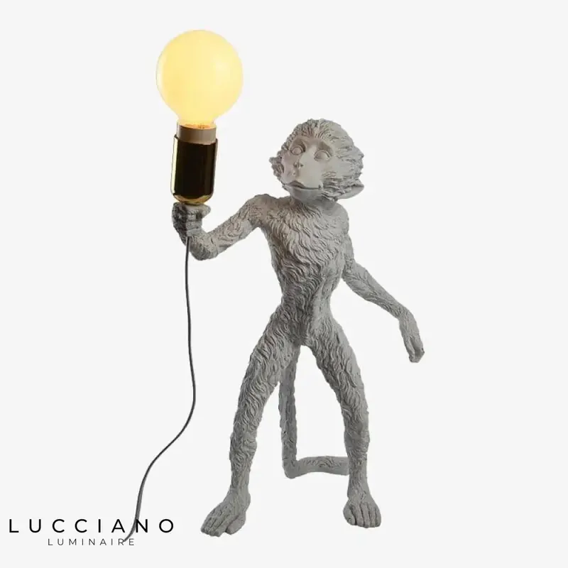 Lampe Singe en Pierre Bureau\\/Chevet