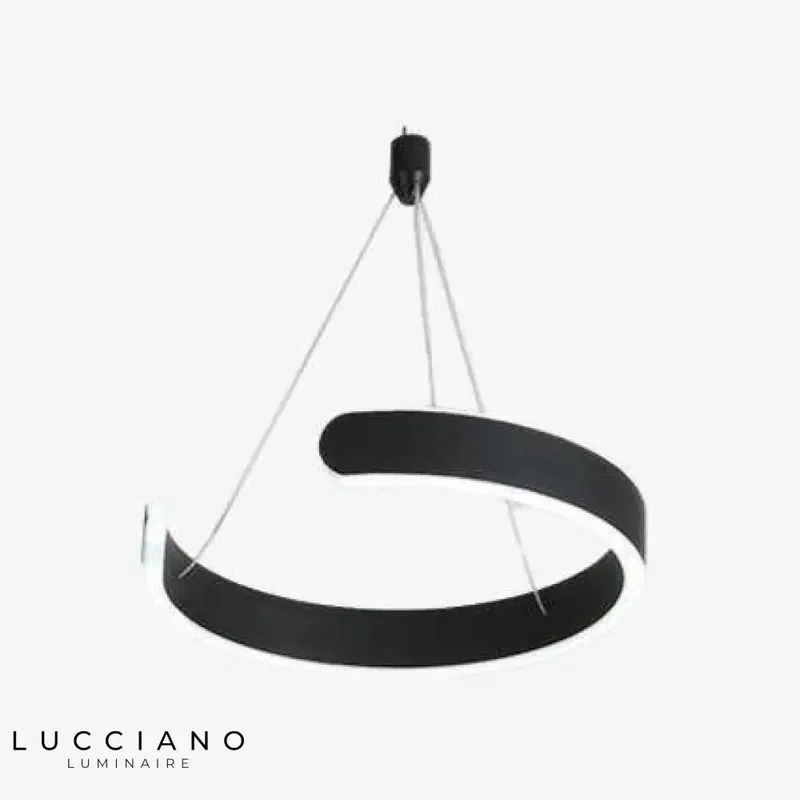 Design LED Cercle Ouvert Suspendu