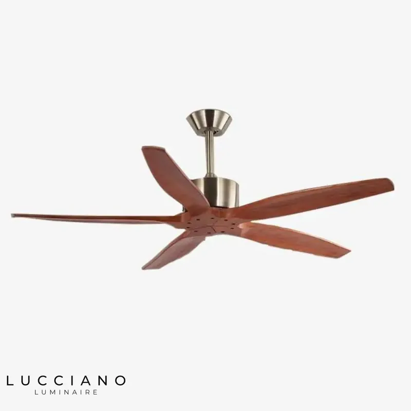 Ventilateur plafond hélices bois