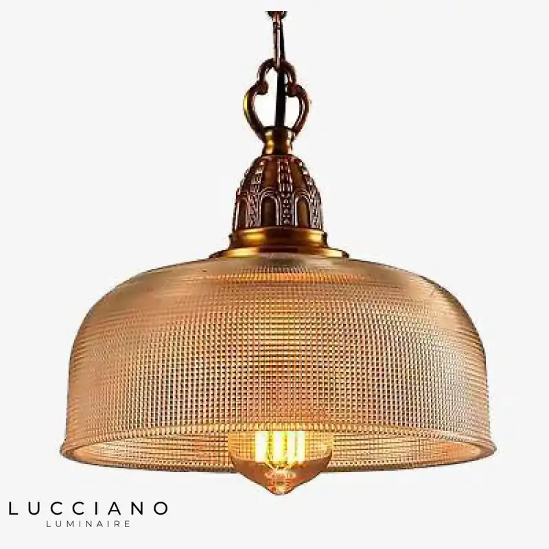 Suspension Vintage Or LED Industriel