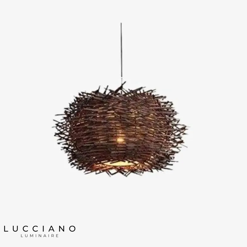 Suspension Rattan nid d'oiseau