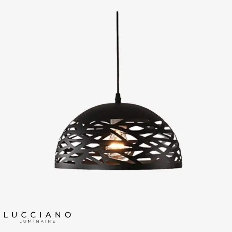 Suspension LED demi-boule créative