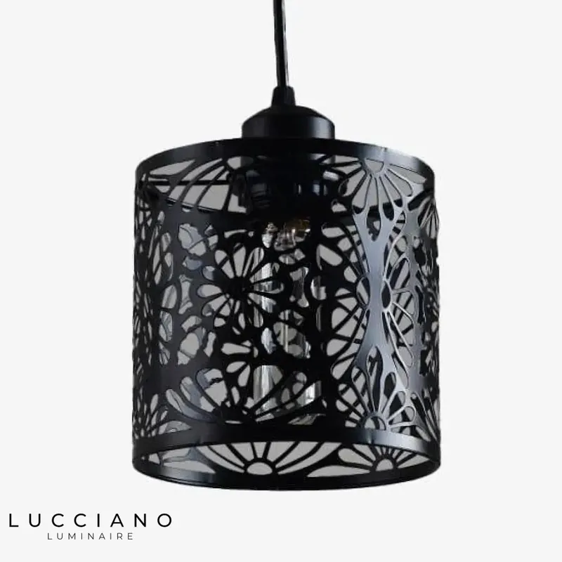Suspension cône noir Nordic Retro