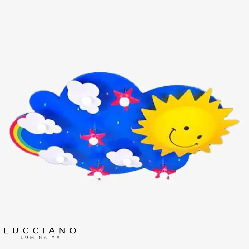 LED Plafonnier Enfant Ciel et Soleil
