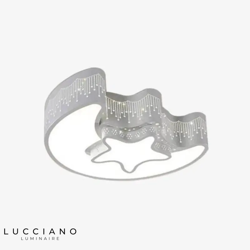Plafonnier LED Enfant Lune Étoile