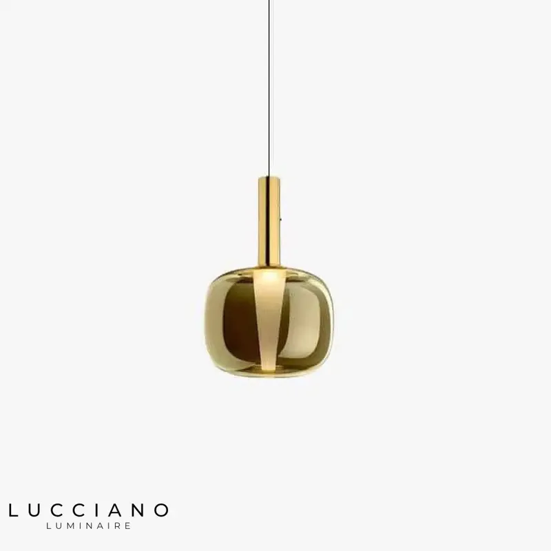 Suspension en verre fumé luxe