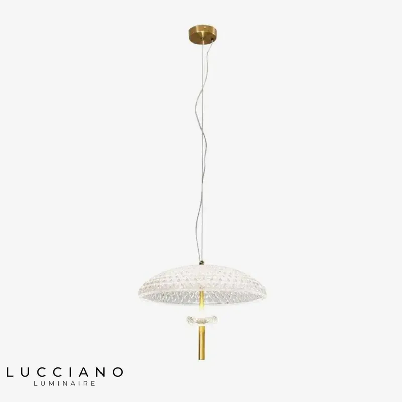 Lustre ovale LED style chinois