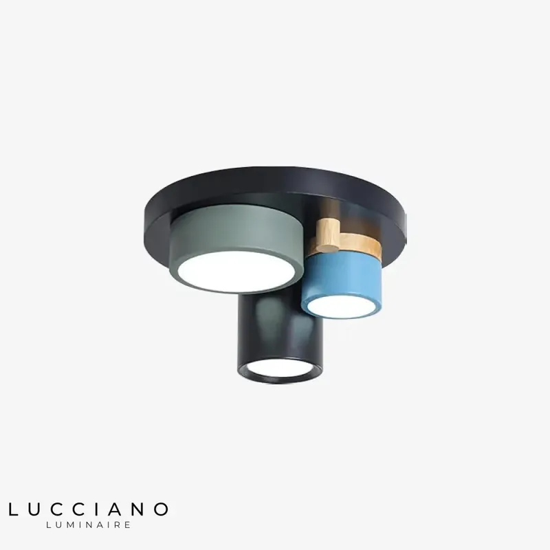 Plafonnier LED design multicolore
