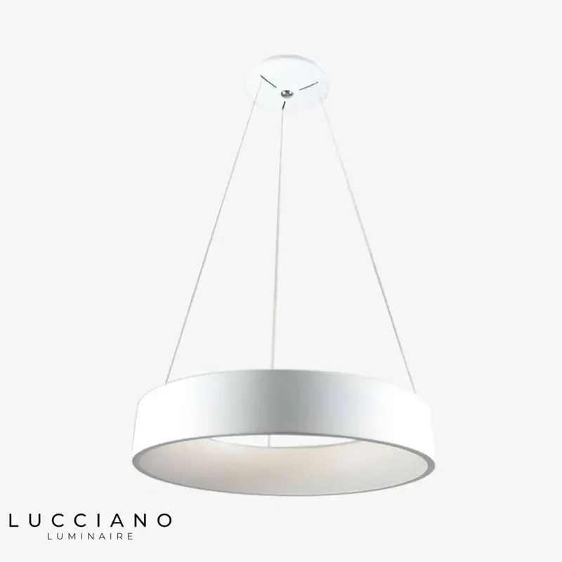 Lustre anneaux LED aluminium design