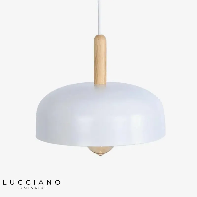 Suspension LED demi-sphère industrielle