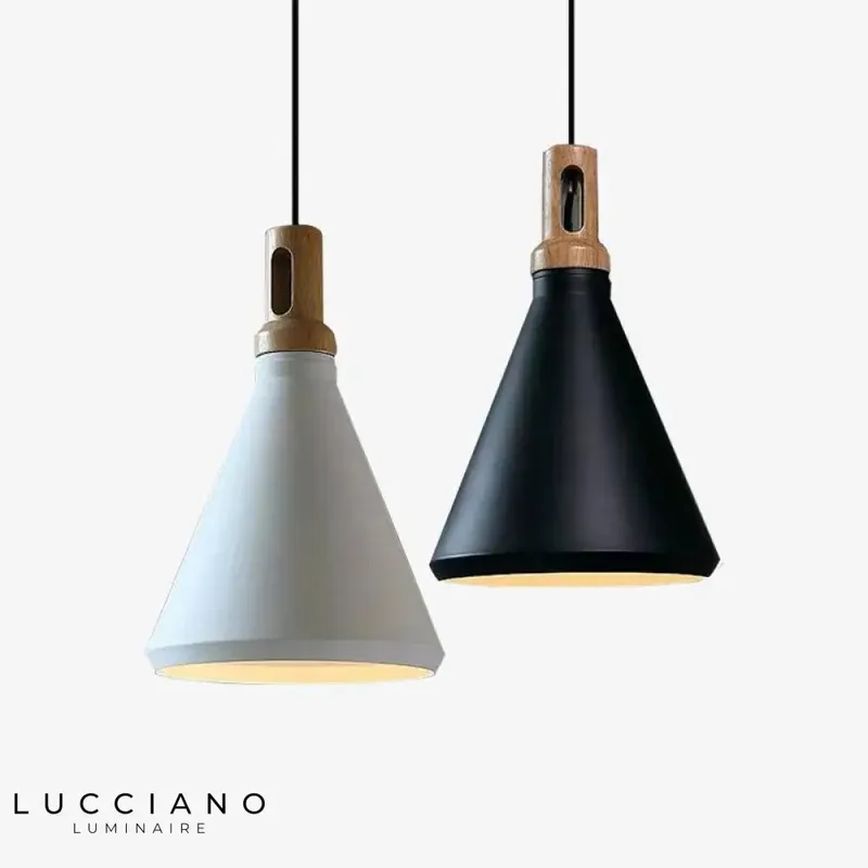 Suspension aluminium bois conique Nordic