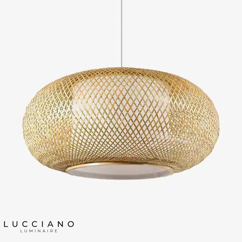 Suspension Ovale Japonaise en Bambou