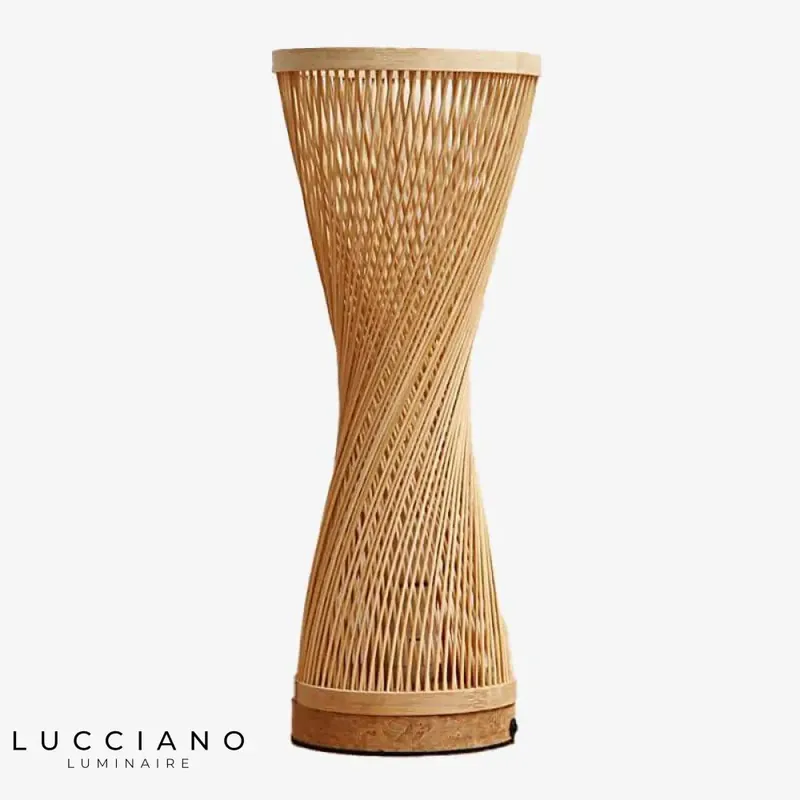 Lampe chevet bambou style japonais