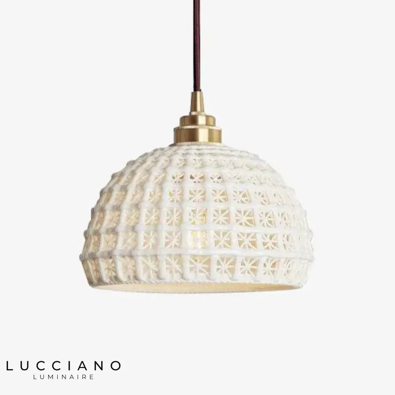 Suspension abat-jour style japonais moderne