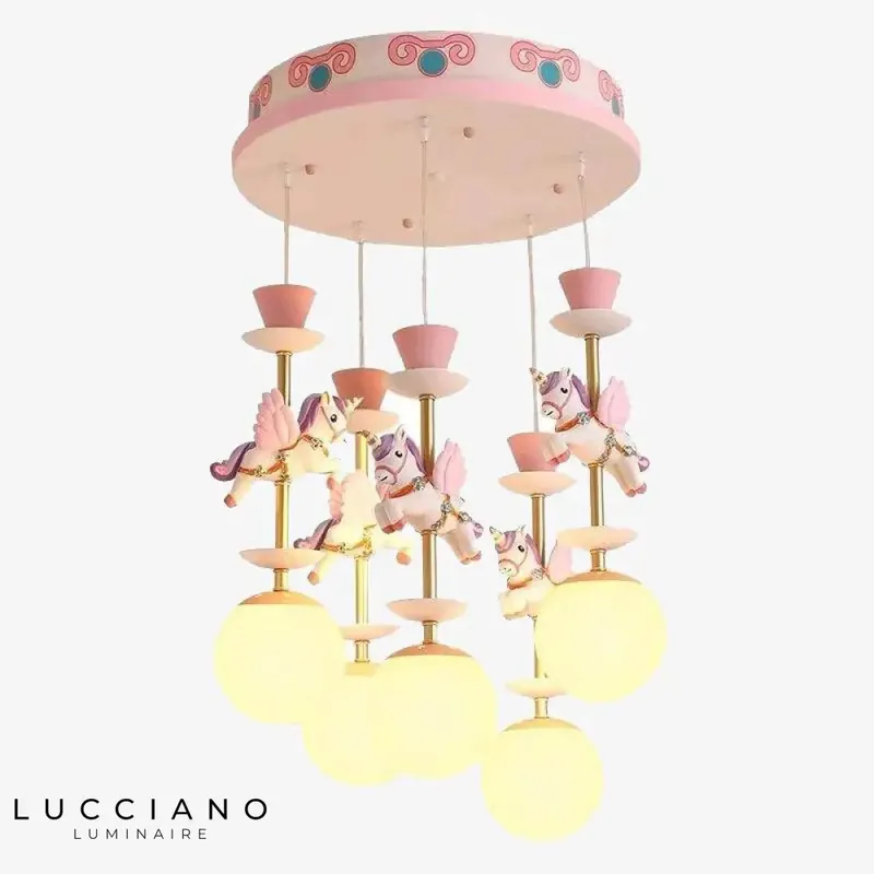 Plafonnier Enfant Carrousel Chevaux