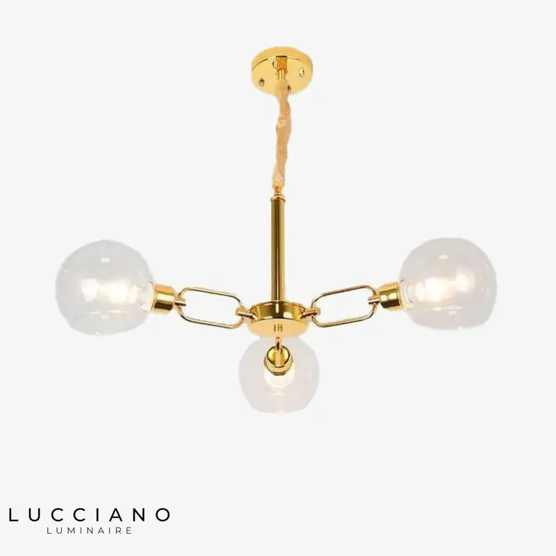 Lustre LED design boules verre