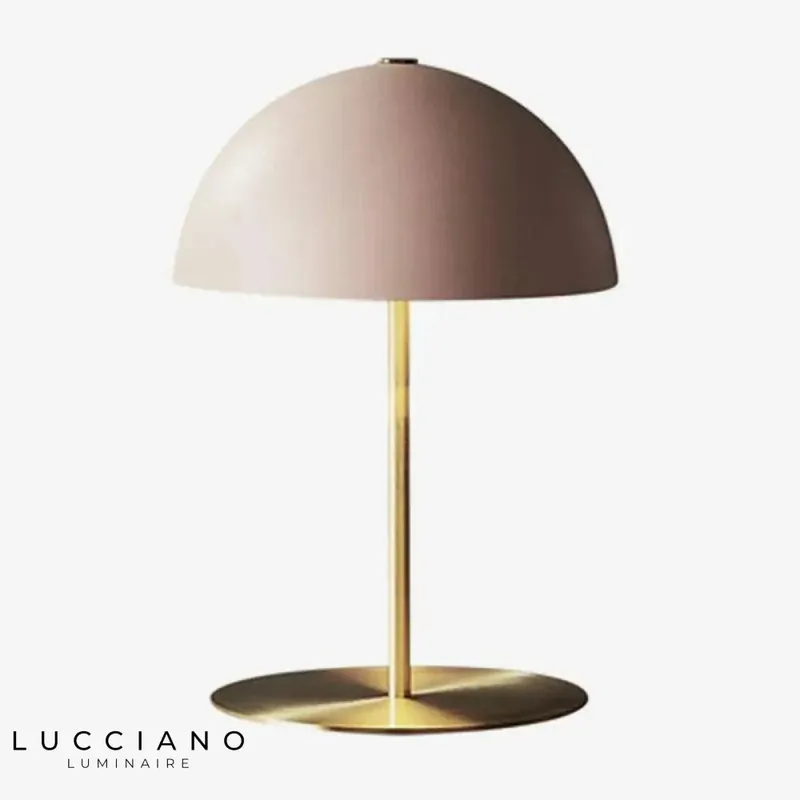 Lampe de chevet LED dorée design