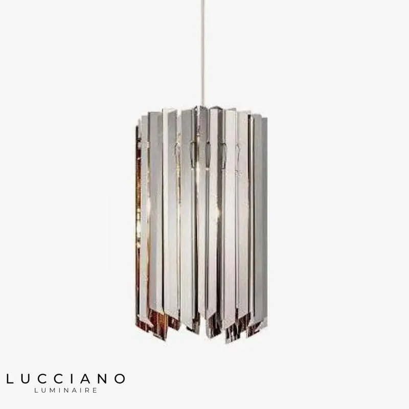 Suspension Miroir Chromé Design Surface