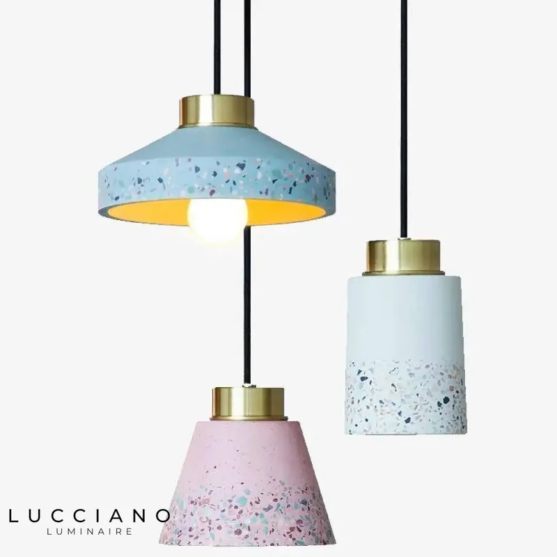 Suspension en ciment vintage industriel