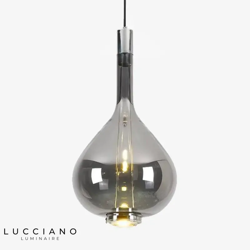Suspension design verre ou chrome