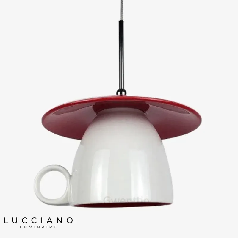 LED Suspension Céramique Colorée Cup