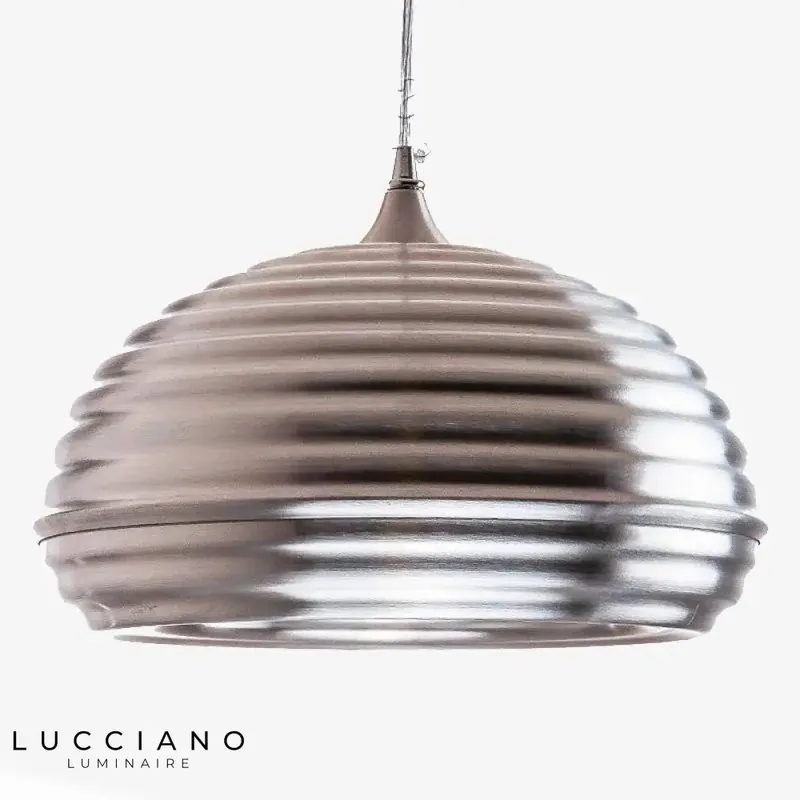 Suspension LED chromée aluminium