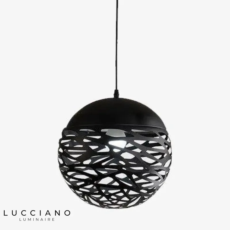 Suspension Moderne Boule Trouée (Multicolore)