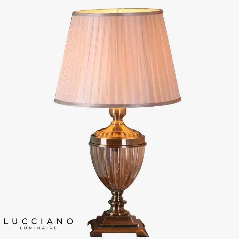 Lampe chic avec abat-jour tissu