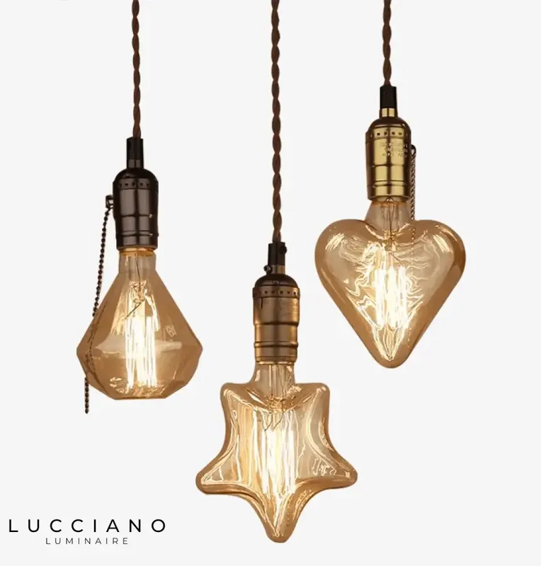 Lustre moderne doré en aluminium