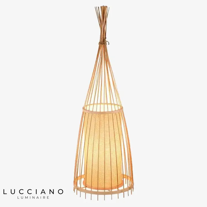 Lampadaire bambou style japonais