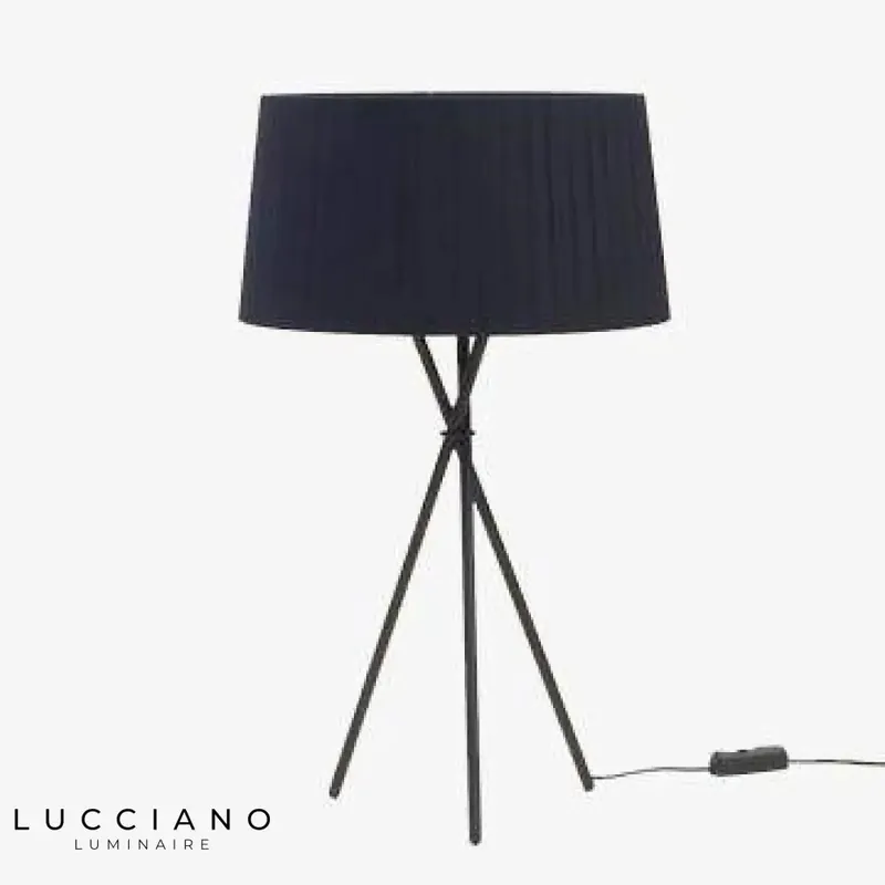 Lampe Chevet Pieds Croisés Noire