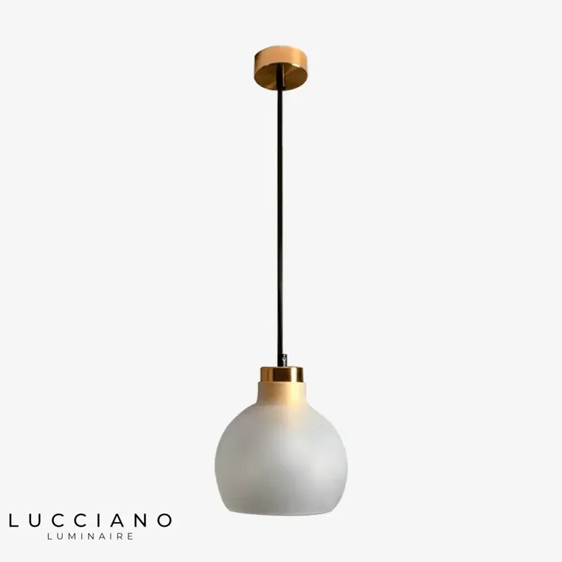 Suspension LED en verre sphérique