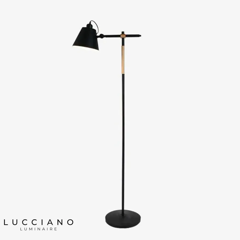 Lampadaire Design Ajustable Bois Métal