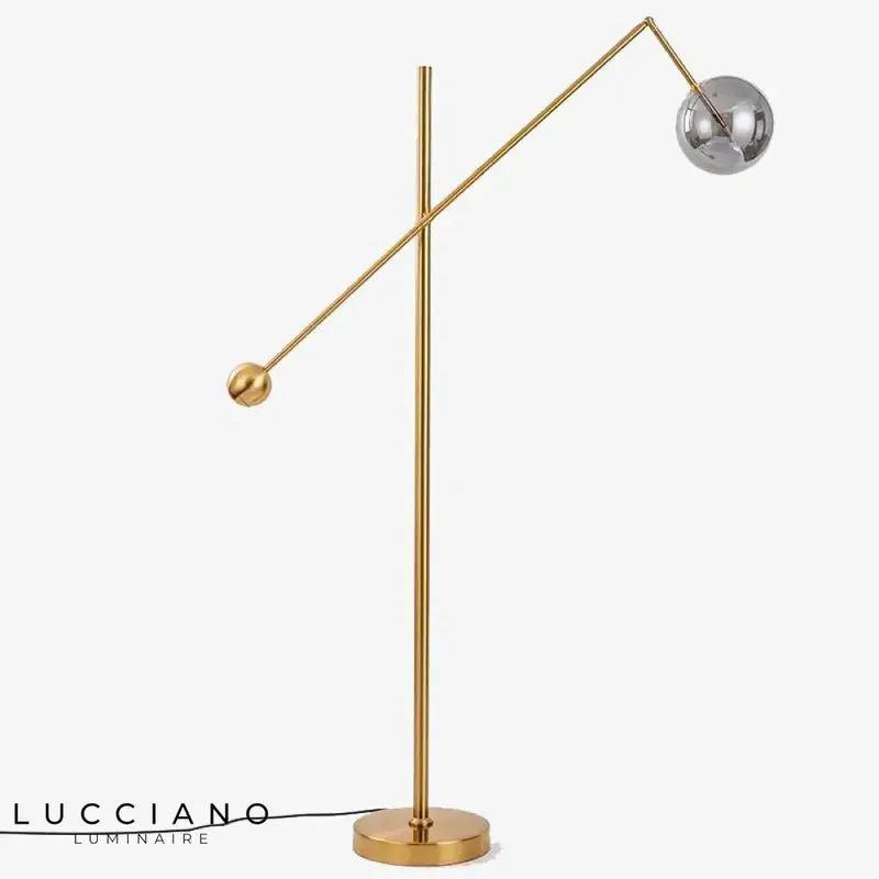 Lampadaire Doré Design Geometry