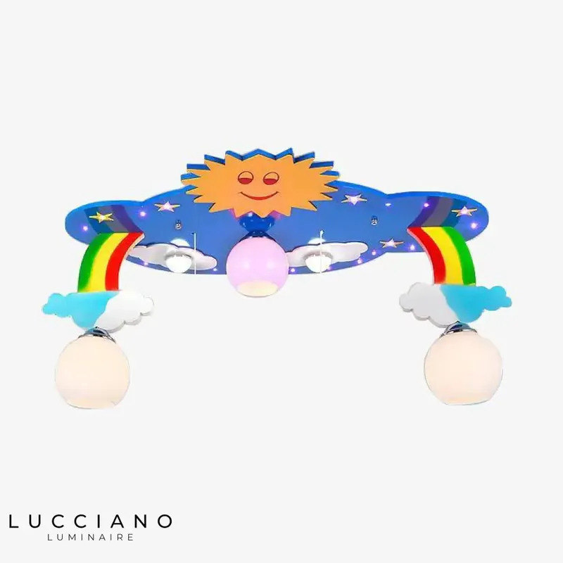 Ciel Arc-en-Ciel Balançoire Plafonnier Enfant