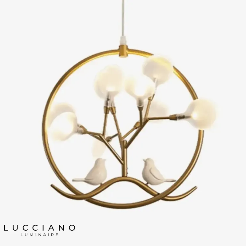 Lustre LED doré design Firefly