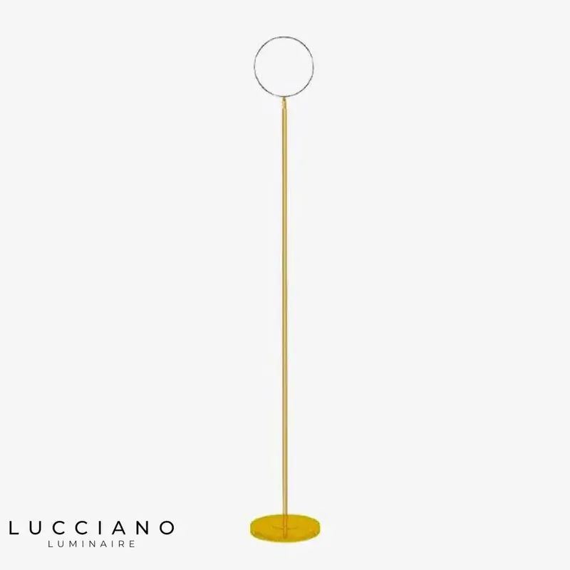 Lampadaire LED doré design fin