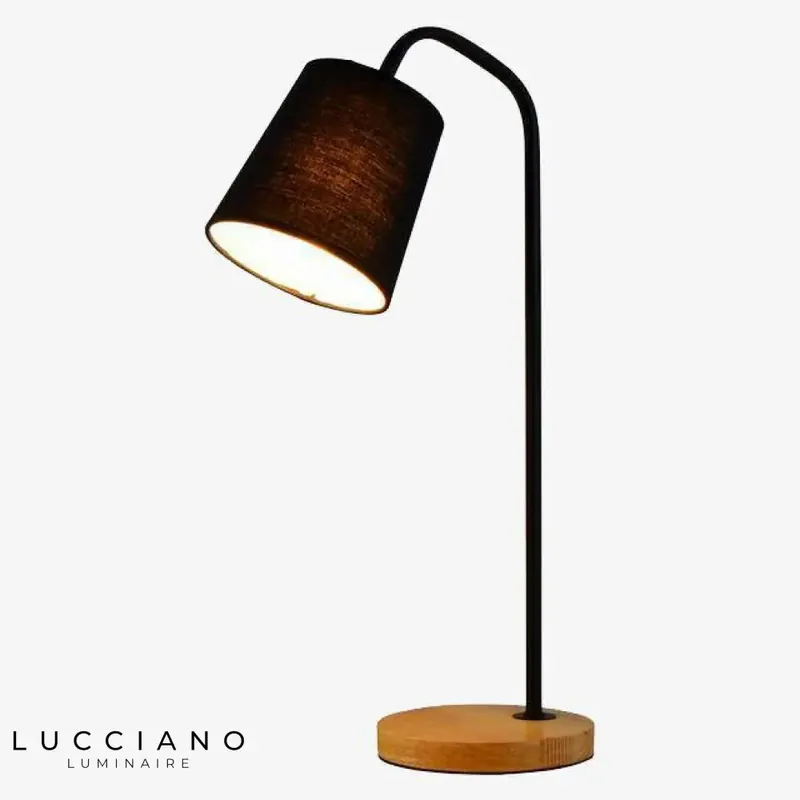 Lampe de table LED en bois