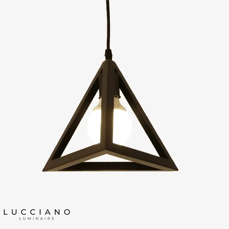 Suspension triangulaire multicolore