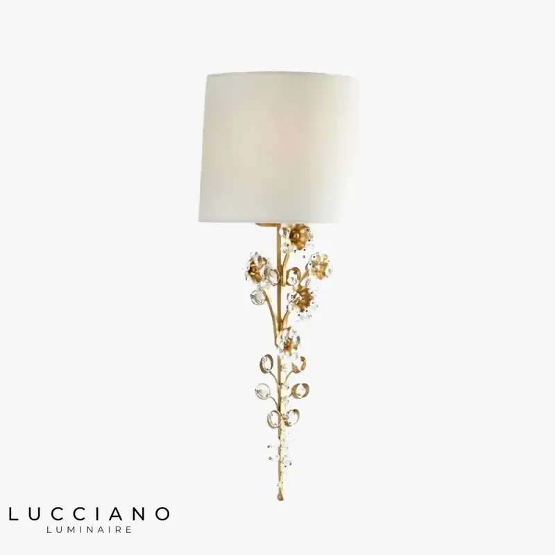 Voici le titre transformé :
Applique murale led vintage élégante cristalline
