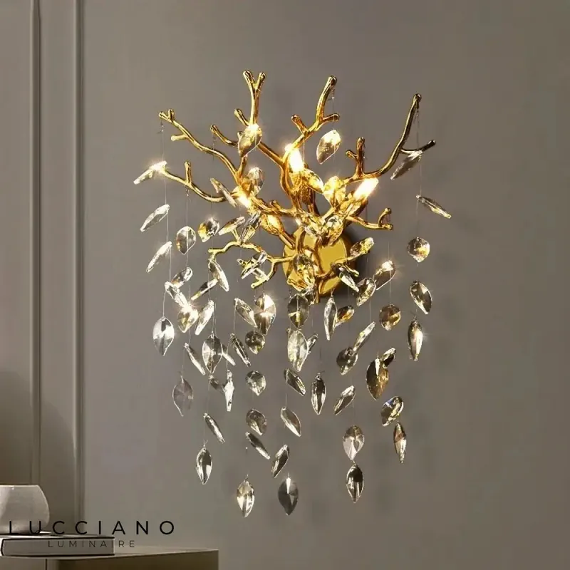Applique murale LED cristalline élégante minimaliste